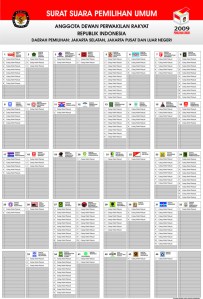 papeleta elecciones generales 2009